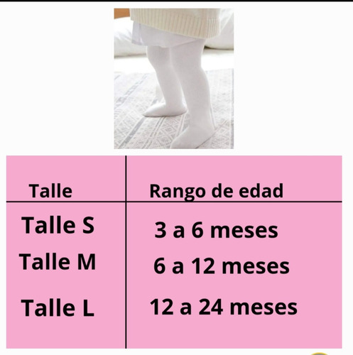 Medias Medibacha Can Can Para Bebe Can Can Liso S/ 3-6 Meses