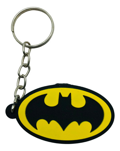Chaveiro Emborrachado Símbolo Batman Dc Geek