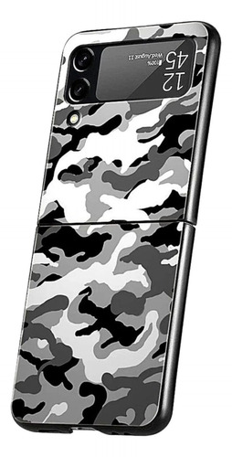 Capa Capinha Case Para Z Flip 3 E 4 Camuflada Militar