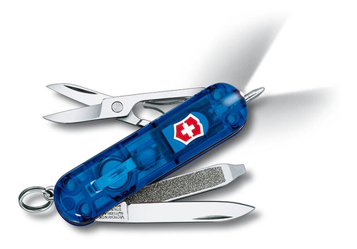 Navaja Signature Lite Color Azul TraslĂșcido Victorinox