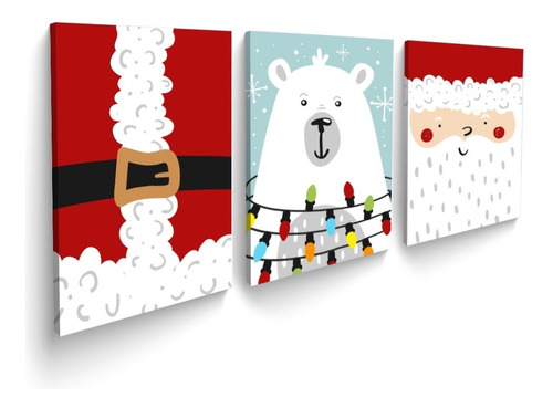 Set Cuadros Navideños Modernos Regalos Navideños Minimalista