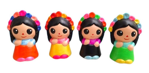 Alcancía Muñeca Lele Pintada 30 Pzs Varios Personajes 