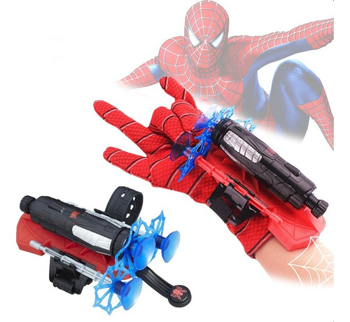 Spiderman Guantes Para Niños Jet Launcher Pistola De Bala Su