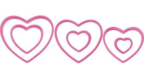 Imagen 2 de 4 de Cortantes Galletas Galletitas Corazon Wilton Titanweb