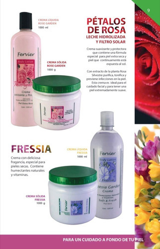 Crema Liquida Freesia Garden Joss Fervier 1lt. 2pzs