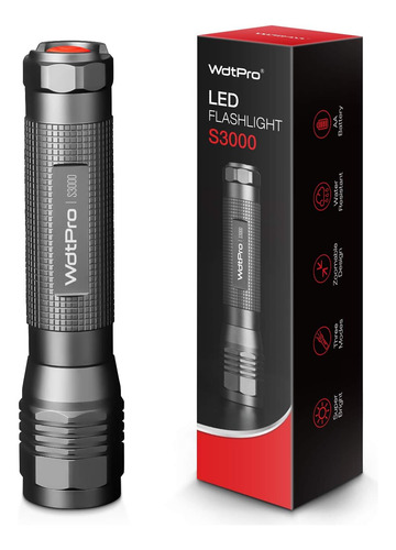 Wdtpro Linterna Led De Alta Potencia S3000, Linterna Supe...