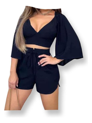 Blusa + Shorts Casual Material Viscosa Dama Mujer Standar 