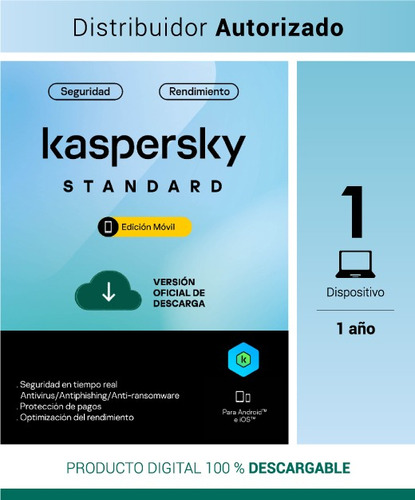 Kaspersky Standard 1 Usuario 1 Año