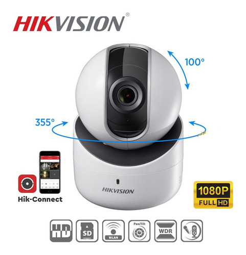 Domo Ip Pt Hikvision Ds-2cv2q01fd-iw Wifi Audio Sd Mov Full
