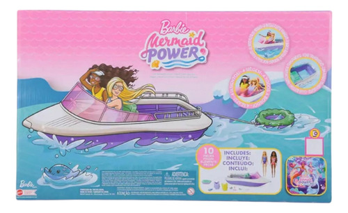 Barbie Mermaid Power Bote Con Accesorios (hhg60)