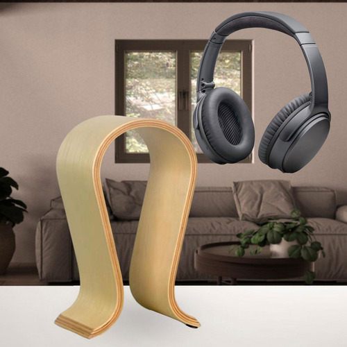 Soporte De Exhibición De Auriculares Universal Madera