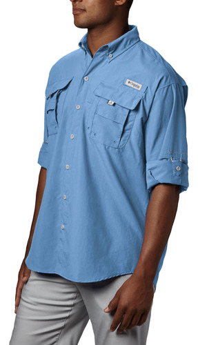 Camisa Columbia Bahama Ii Manga Larga Hombre (sail)