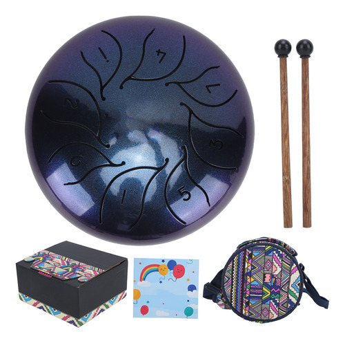 Tongue Drum Metal Pan Tank Handpan De 5.5 Pulgadas De Percus