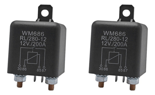 2 Relés Aisladores De Batería De 12 V Y 4 Pines Wm686 Start