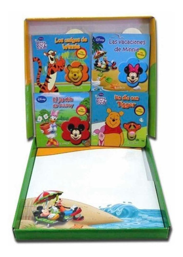 Cuentos Disney 4 Libros Sonido: Mickey, Minnie, Tiguer, Pooh