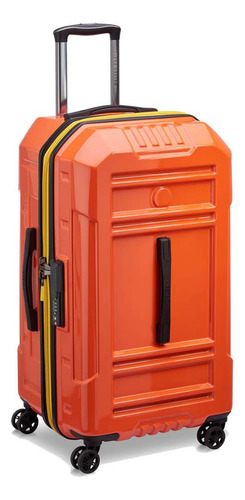 Valija Trunk Mediana Expandible 73 Cm Delsey Rempart Color Naranja