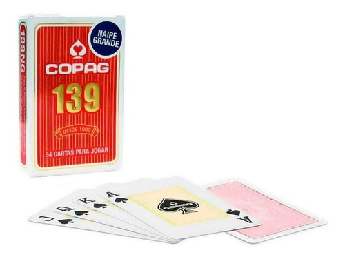 Imagem 3 de 7 de 6 Baralho Copag 139 Naipe Grande Original Atacado Oferta.