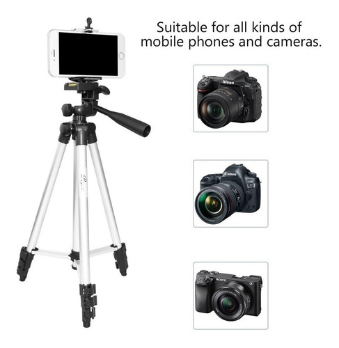 Tripie Soporte Celular Camara Base Universal Foto Video 360