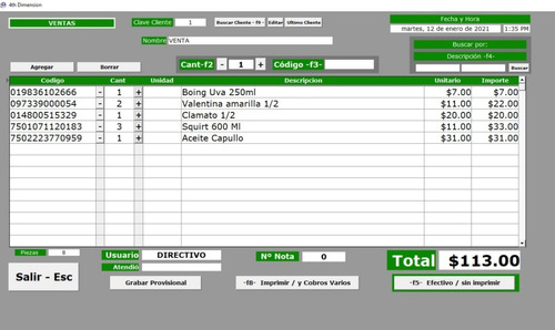 Programa-software Abarrotes. Minisuper. Sencillo Y Eficaz