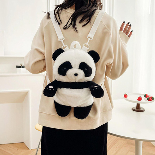 Mochila Panda Mochila Fofa Para Animais, Bolsa De Grande Cap