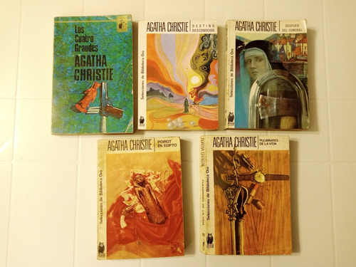 Lote De 5 Libros De Agatha Christie