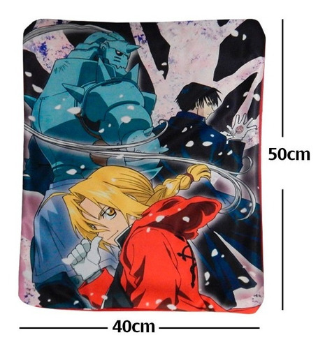 Funda De Almohada Full Metal Achemist Edward Gran Calidad