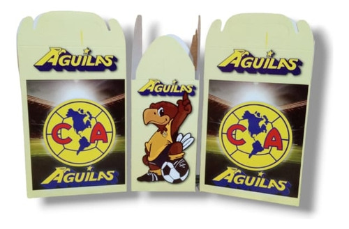 América Aguilas Cajas Dulceras Art De Fiesta 40 Invitados 