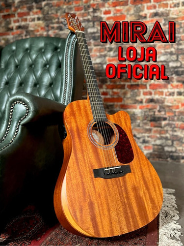 Violão Seizi Neo Tokyo Mirai Mahogany Com Bag Material do diapasão Madeira técnica Orientação da mão Destro