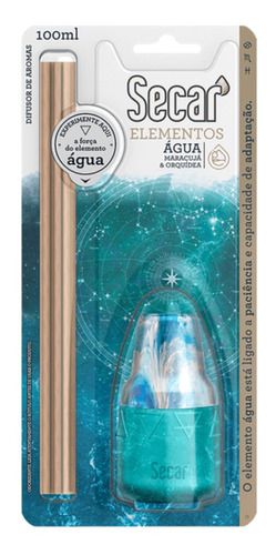 Difusor De Aroma Secar 100ml Água Maracujá & Orquideas