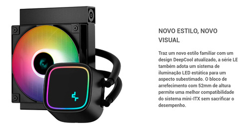 Water Cooler Deepcool Gammaxx Le300 Led 120mm Intel Amd 180w