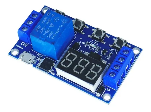 Modulo Relay Rele Timer Retardo Trigger Voltimetro 12vdc