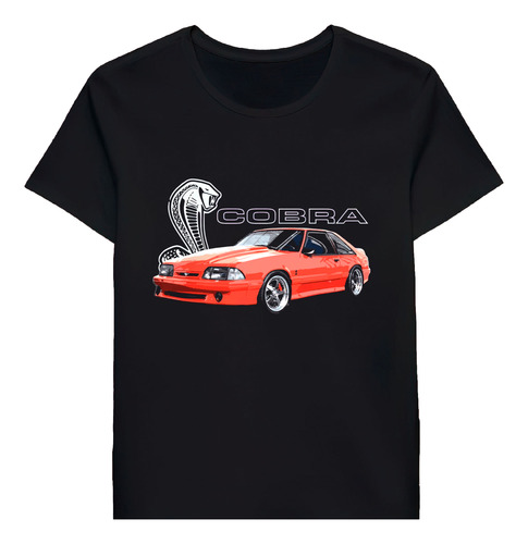 Remera Mustang Gt 5 0l V8 Fox Body Cobra Svt Usa 97698309