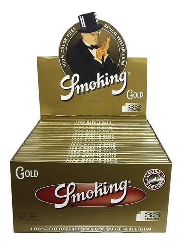 Caixa De Seda Smoking Gold - 50 Livretos