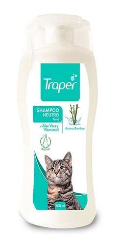 Traper Shampoo Neutro Para Gatos 260 Ml