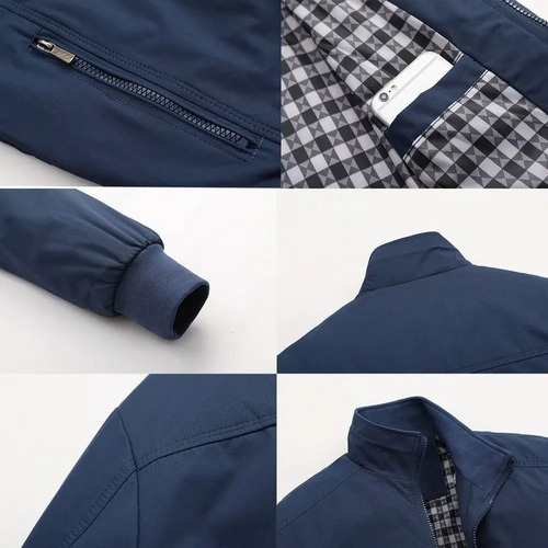Chamarra Cortavientos Casual Chamarra De Hombre De Color Sól