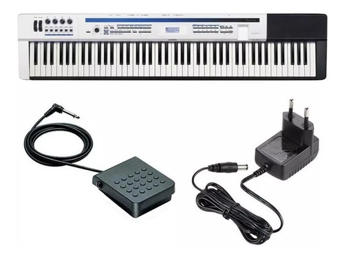 Imagem 4 de 4 de Piano Digital Casio Privia Branco Px 5s 88 Tecla Pedal Fonte