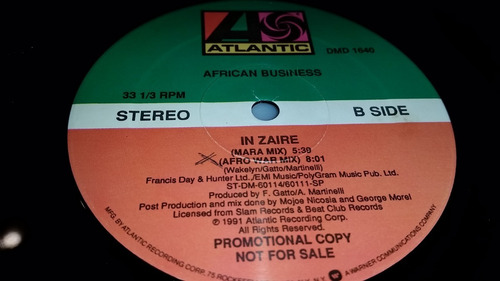 African Business In Zaire Vinilo Maxi Promo Excelente Usa 91