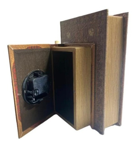 Reloj Mesa Compartimiento Secreto Cafe