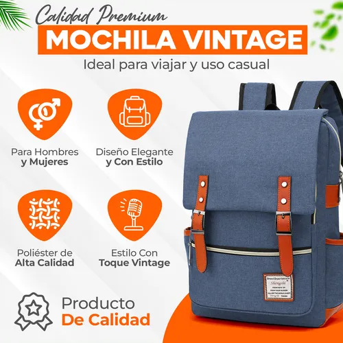 Mochila retro hombre hotsell
