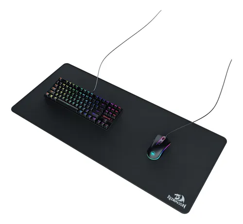 Mouse Pad gamer Redragon Flick de goma almohadilla para ratón xl 40cm x 90cm x 4mm negro