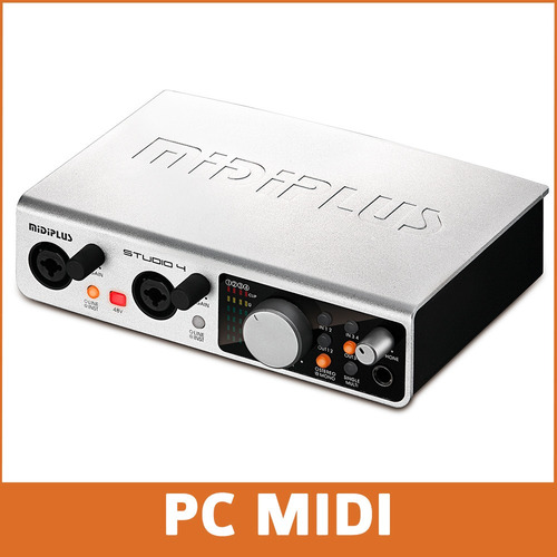 Placa Audio Usb Midiplus Studio 4 4 Salidas 4 Entradas Midi