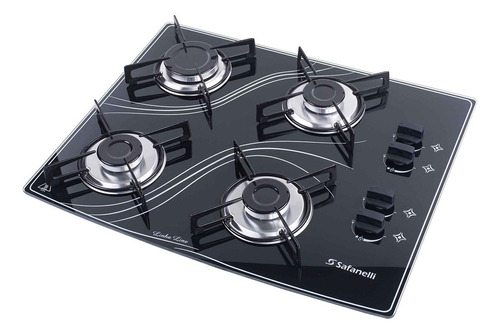 Fogão Cooktop 4 Bocas Preto 4q Lines Fcl40 Frete Grátis