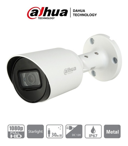 Imagen 1 de 8 de Cámara Dahua Hfw1230t-28, Bullet Hdcvi 1080p Starlight, Ip67