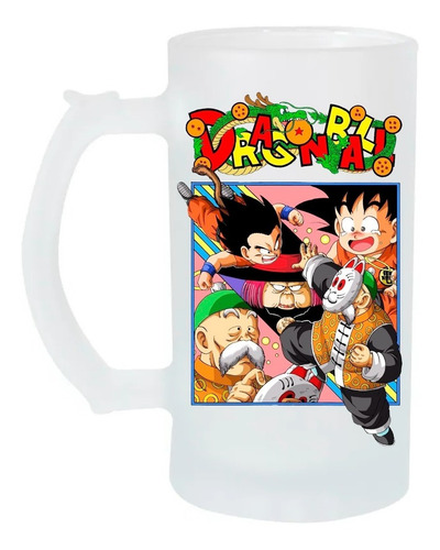 Tarro Cervecero 16oz Gokú Abuelo Gohan Dragon Ball Anime