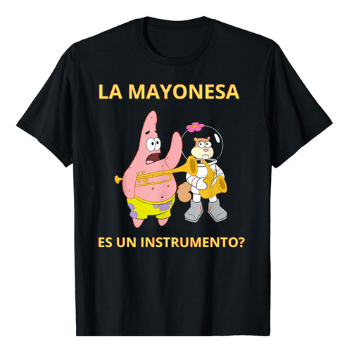 Playera Mayonesa Instrumento, Camiseta Bob Esponja
