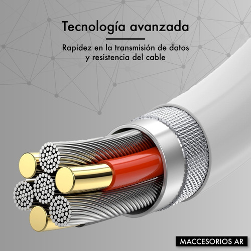 Imagen 8 de 10 de Cargador Usb C 20w + Cable Usb C Lightning Compatible iPhone