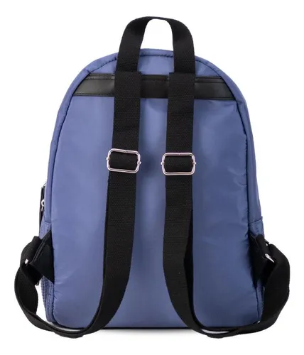 Mochila Capitoneada Con Asas Ajustables Bolsillo Lincolns Azul Francia