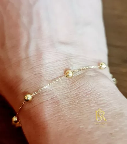 Pulseira de Ouro 18k Feminina Elo Portugês 19cm 4mm Largura - Site