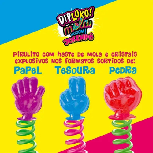 6 Pirulitos Diploko Boom Jokenpô Com Mola - Sabor Surpresa