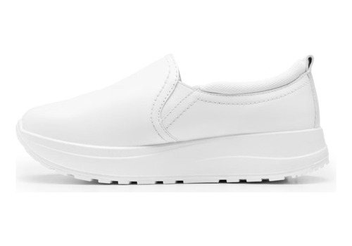 Sneaker Slip On Flexi Para Mujer Estilo 117207 Blanco